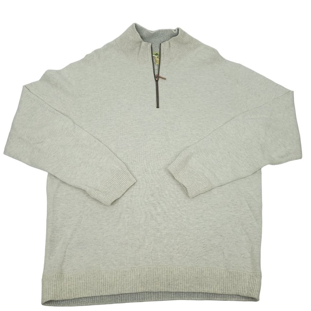 Vintage Joe Marlin Pullover Sweater Quarter Zip Men Size XL Retro Soft Cotton